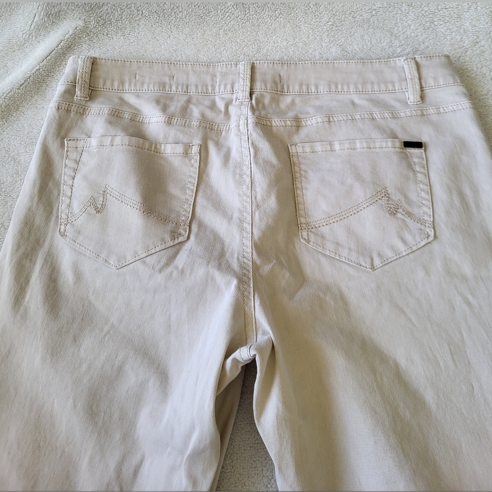 Max Skinny High Rise Jeans Ivory Women's Size 12 - Picture 8 of 10